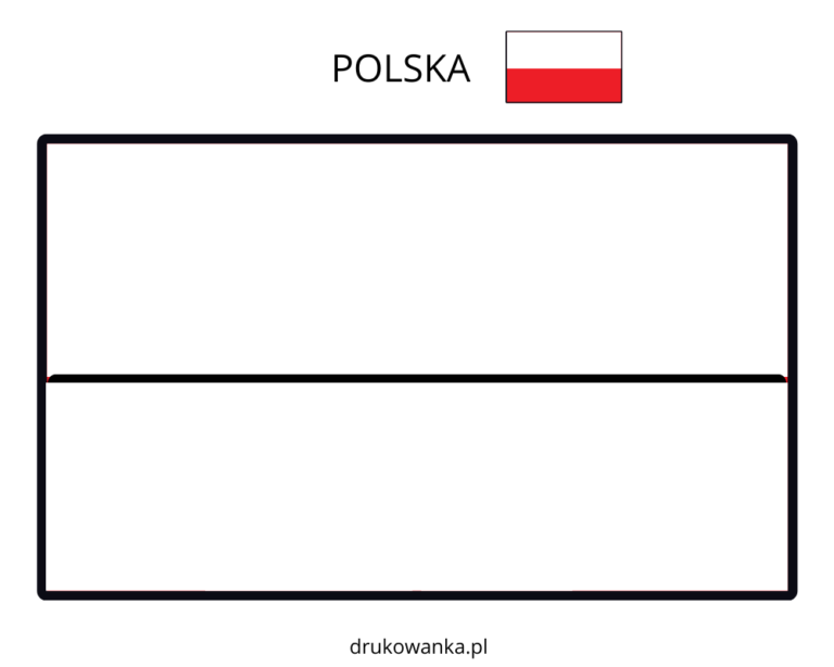 Kolorowanka Flaga Polski Do Druku I Online