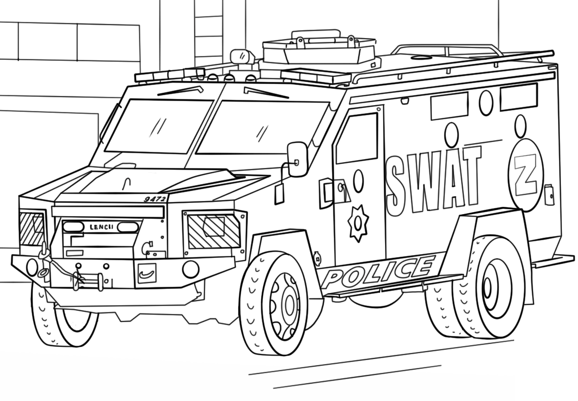 Police Swat Coloring Book To Print And Online