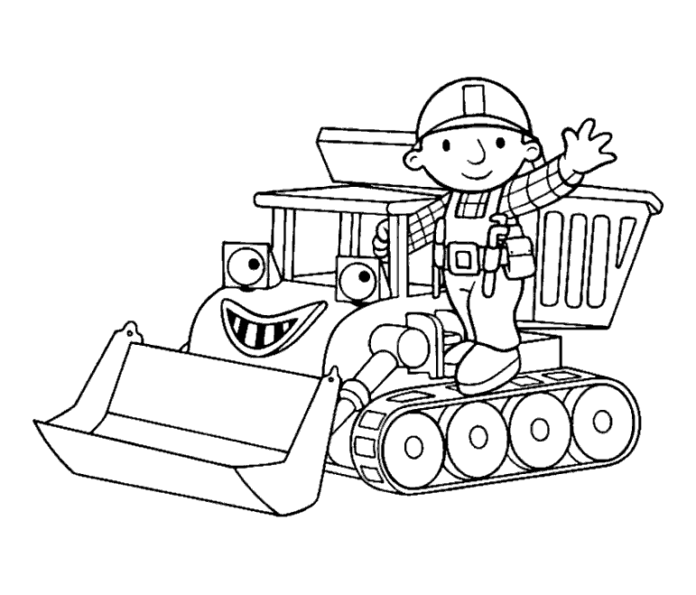 bob the builder we can do coloring characters printable and online