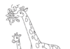 giraffe immagine stampabile