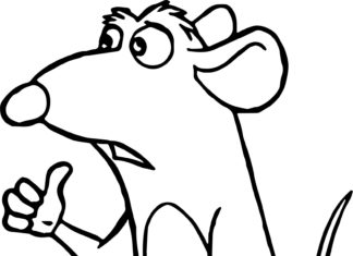 Imagen imprimible del ratón Ratatouille