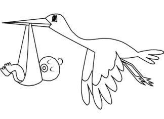 gólya baba kép nyomtatáshoz