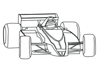 Formel 1 Auto Bild zum Ausdrucken