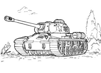 czołg wojenny obrazek do drukowania