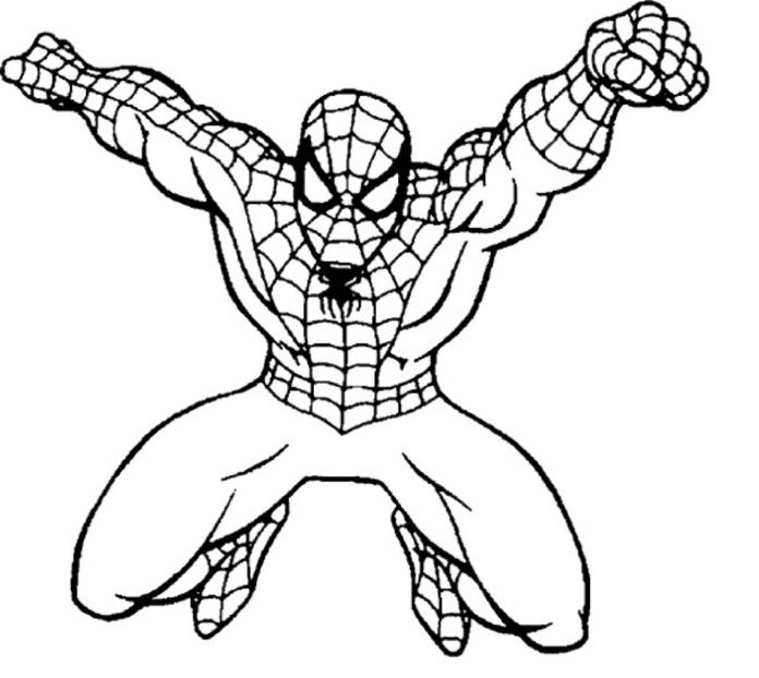 imagen imprimible del hombre araña
