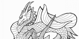 dragon printable picture