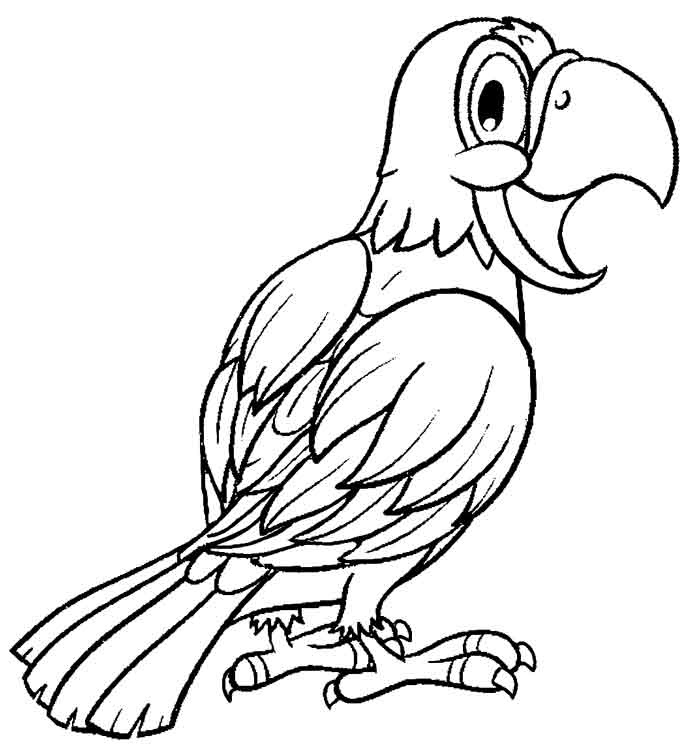 pappagallo parlante immagine stampabile