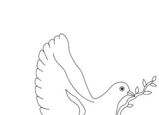 imagen imprimible de una paloma