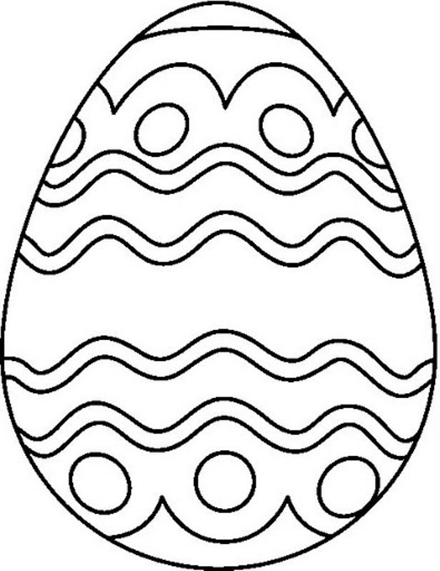 jajko wielkanocne obrazek do drukowania