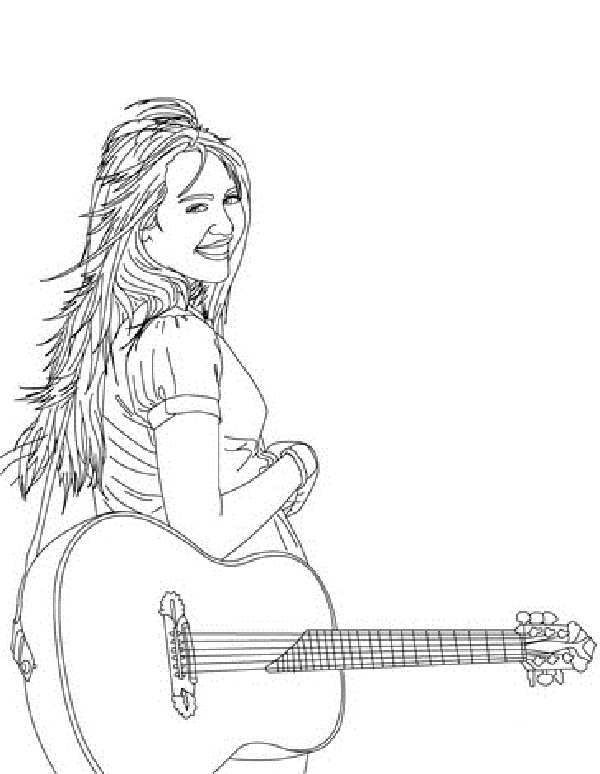 Hannah Montana Colouring Pages - Free Colouring Pages