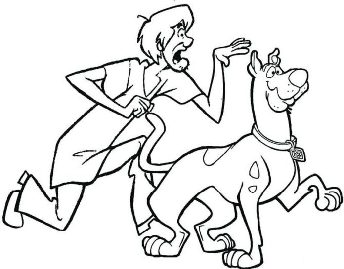 Scooby Doo obrázok na vytlačenie