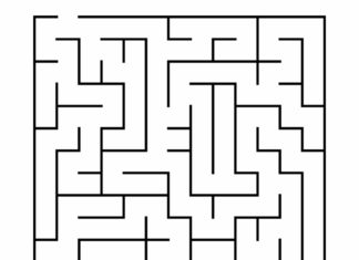 labyrint billede til udskrivning