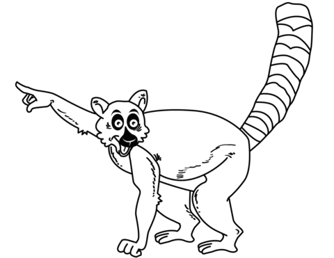 fe lemur bild som kan skrivas ut