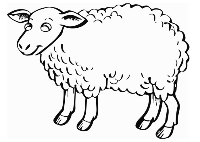 羊の絵の印刷