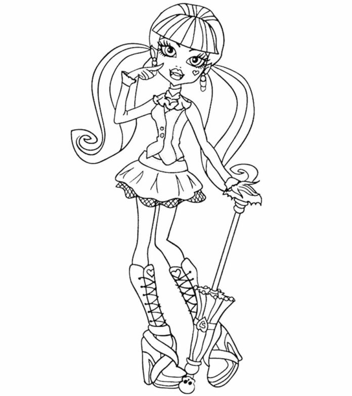 Monster High picture to print