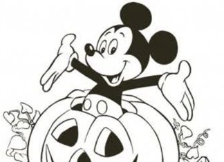 Mickey Mouse obrázek k vytisknutí