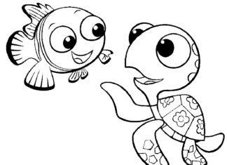 finding nemo coloring pages to print