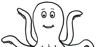 obrázok chobotnice na vytlačenie