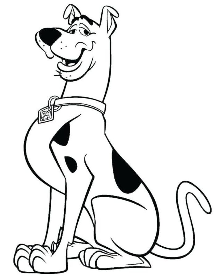Scooby Doo pes obrázek k vytisknutí
