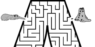 immagine del labirinto da stampare