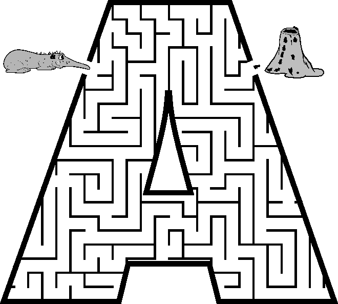 labyrint billede til udskrivning