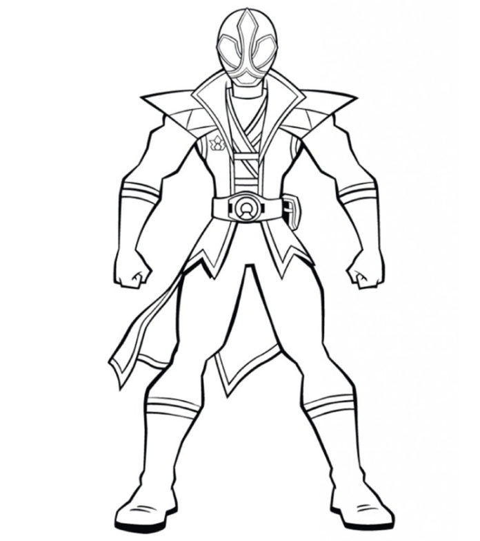 Power Rangers bojovník k vytištění obrázek