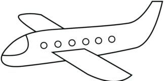 passenger plane picture to print