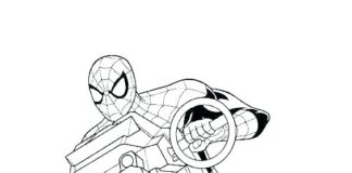 imagen imprimible de spiderman