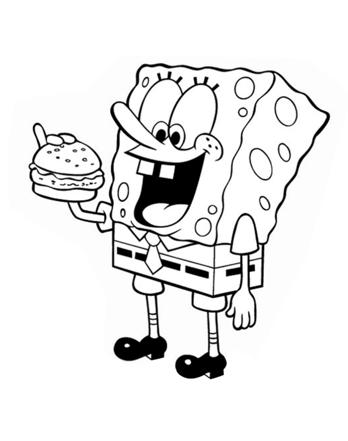 Spongebob obrázok na tlač