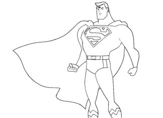 imagen de superman para imprimir
