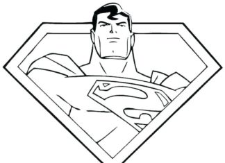 imagem do super-homem para imprimir