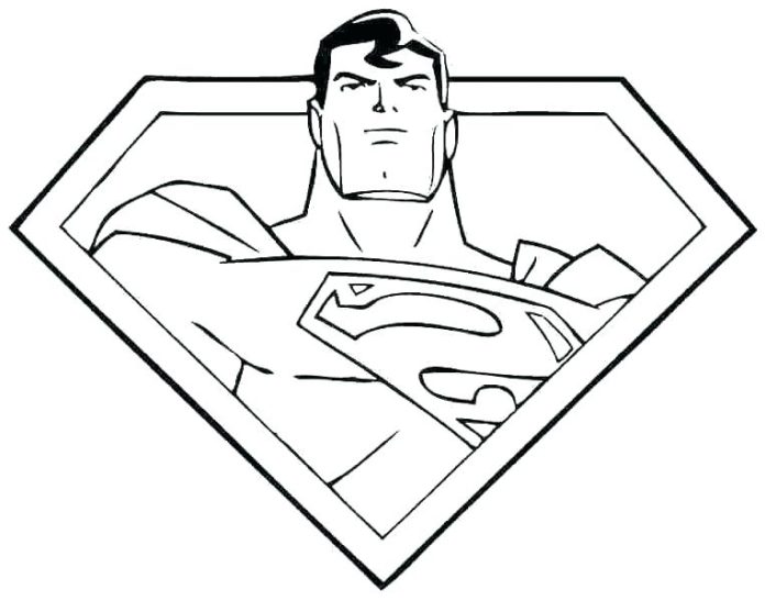 imagem do super-homem para imprimir