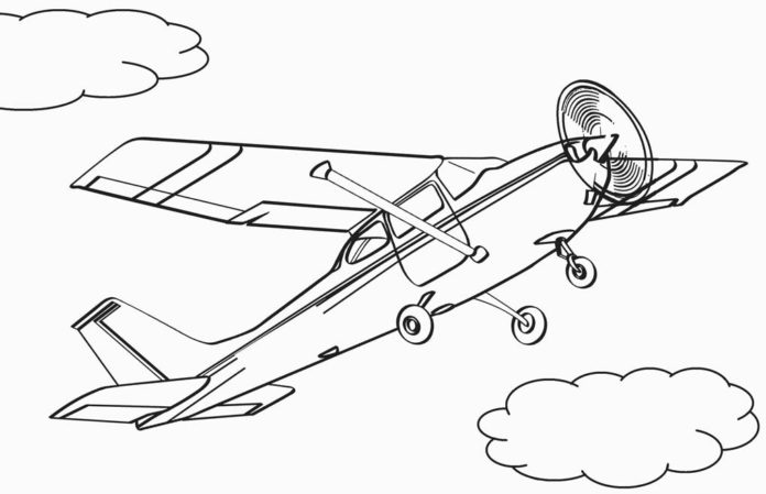 Segelflugzeugbild zum Ausdrucken