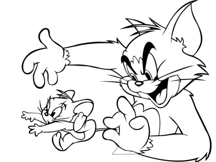 Tom ja Jerry kuva tulostaa
