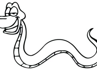 imagen imprimible de una serpiente