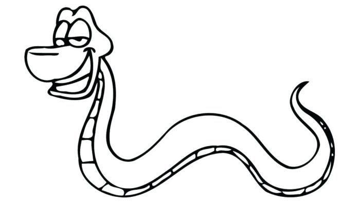 obrázek hada k vytisknutí