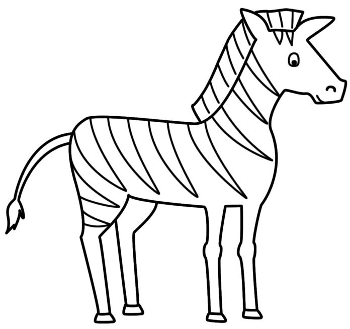 tlačový obrázok zebra na tlač