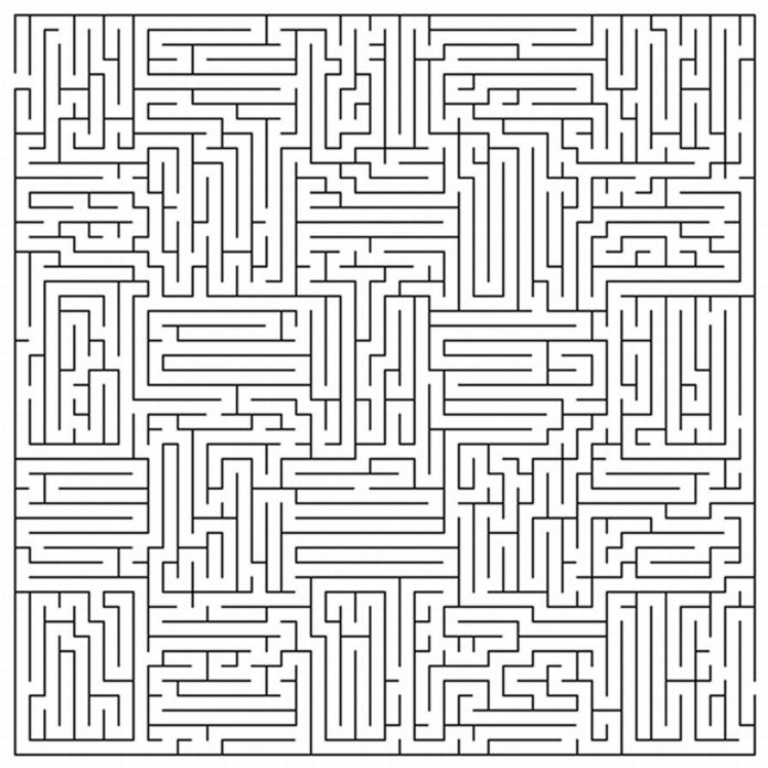 Labyrinthbild zum Ausdrucken