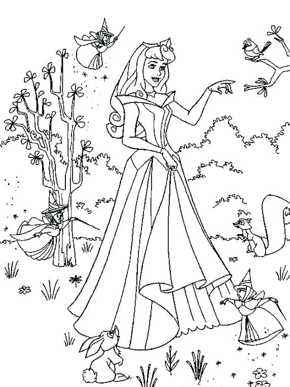 sleeping beauty printable picture