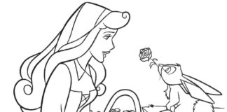 sleeping beauty printable picture