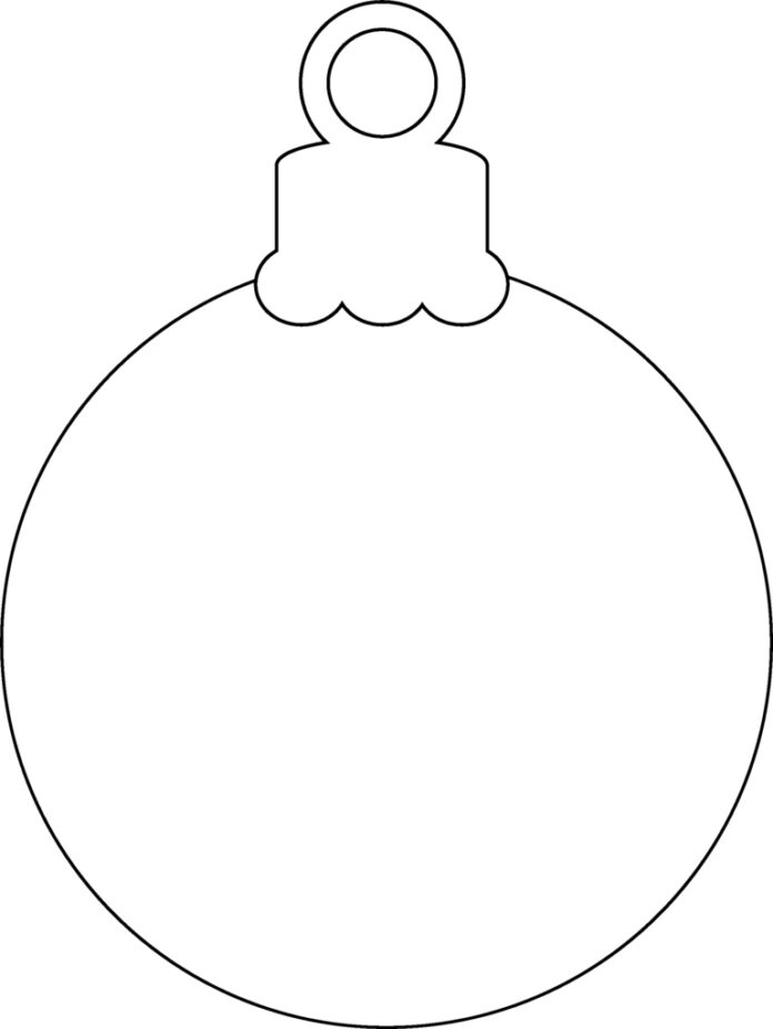 Vianočný stromček ozdôbka obrázok na vytlačenie
