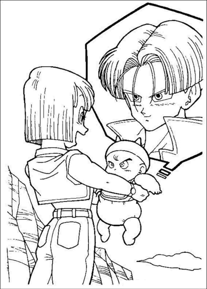 Bulma from Dragon Ball coloring book to print and online