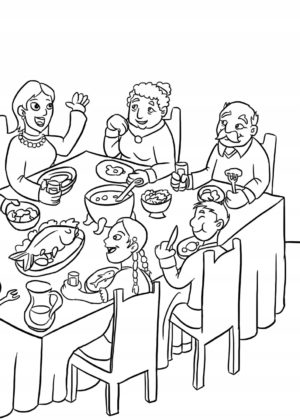 Home Christmas Eve Coloring Book to print and online