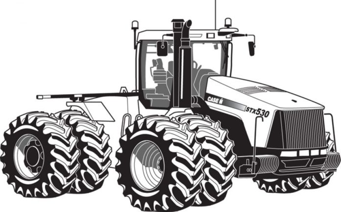 Traktorbild som ska skrivas ut