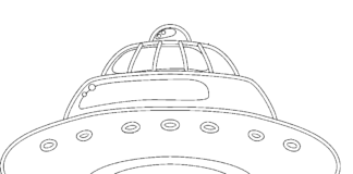 ufo billede til udskrivning