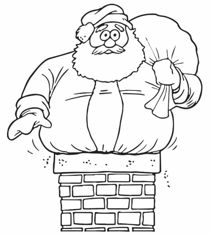 Santa Claus obrázek k vytisknutí