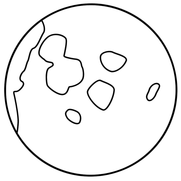 obrázok mesiaca na vytlačenie