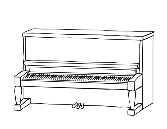 ピアノの印刷用画像