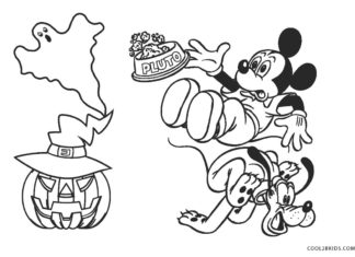pluto and mickey mouse printable picture