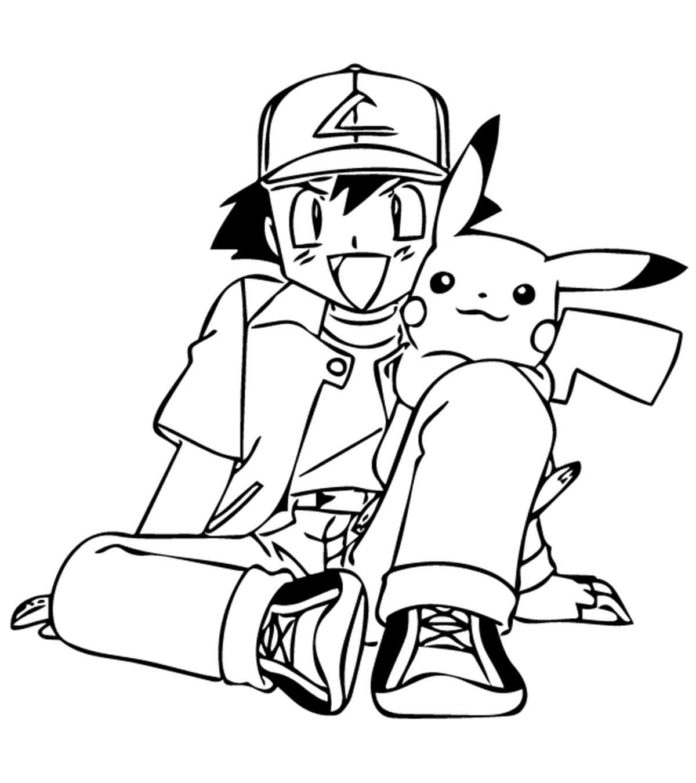 imagen imprimible de pokemon pikachu